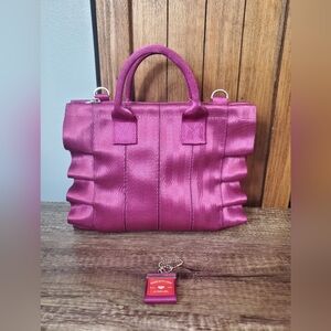 EUC Harvey's Seatbelt Bag Purple Magenta Lolita Small Crossbody